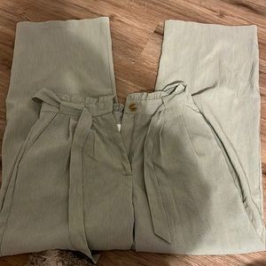 green striped long pants